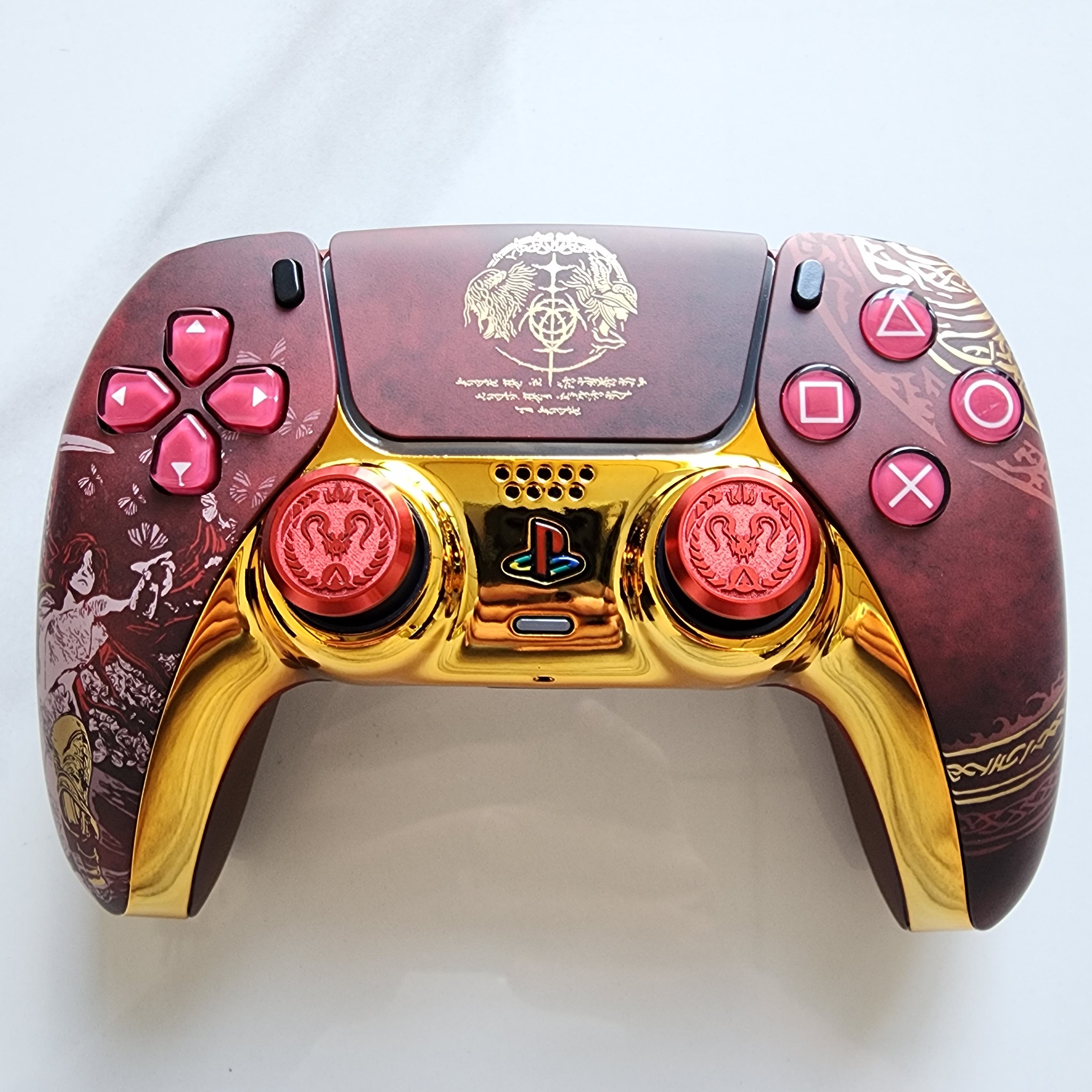 改装升级PS5游戏机手柄霍尔电磁摇杆TMR摇杆PS5原装手柄 天魔法环