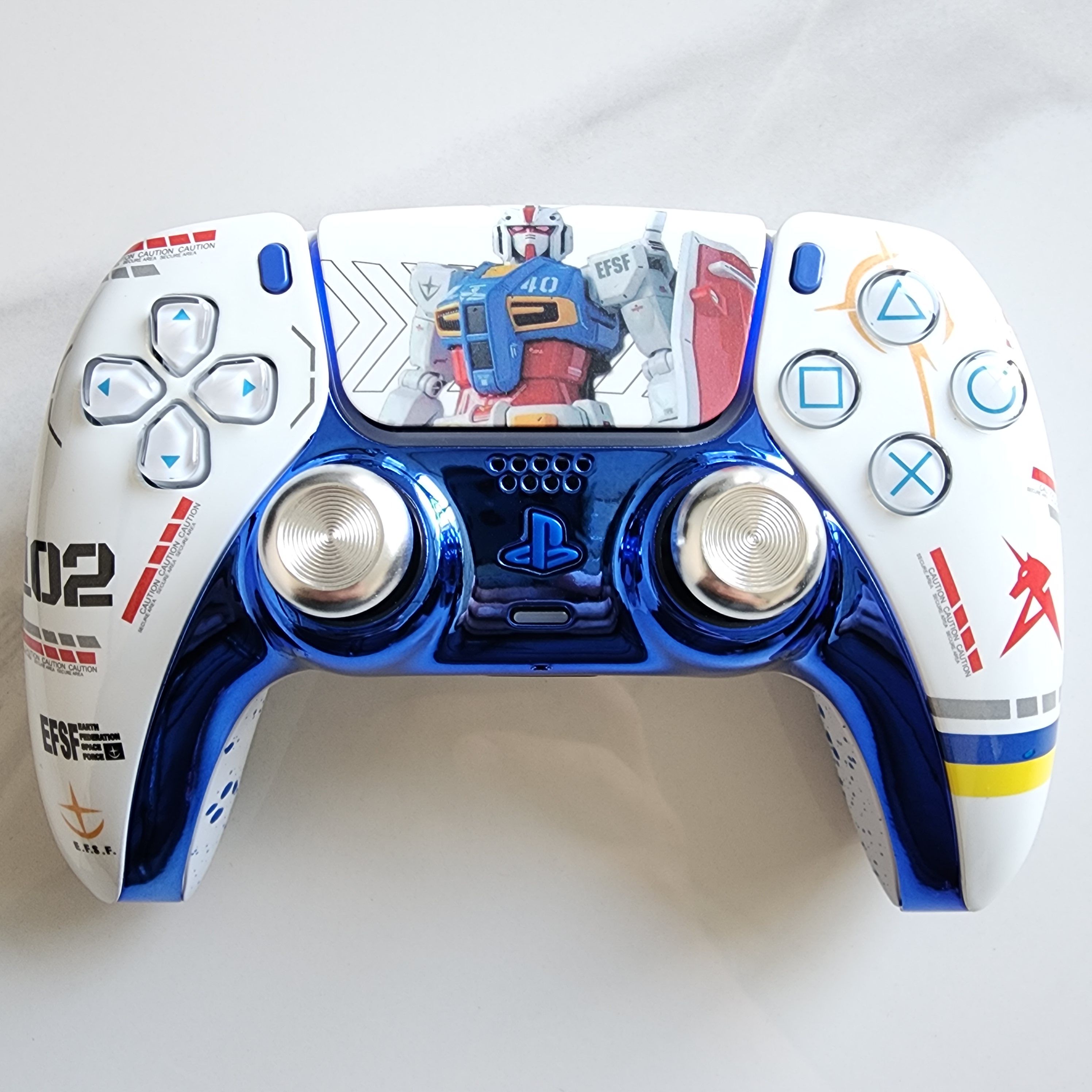 改装升级PS5游戏机手柄霍尔电磁摇杆TMR摇杆PS5手柄 守护之星高达