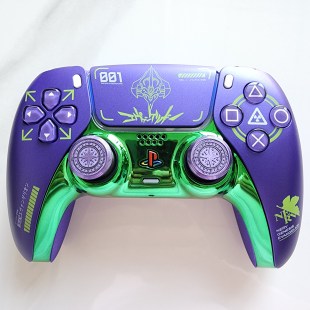 改装 手柄EVA初号暴走 升级PS5游戏手柄霍尔电磁摇杆TMR摇杆PS5原装