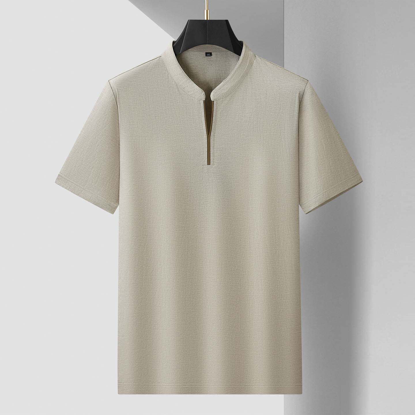 官方品牌2026年夏季新款男士加肥加大码时尚休闲圆领短袖T恤