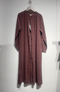 日单全棉灯芯绒长衬衫连衣裙