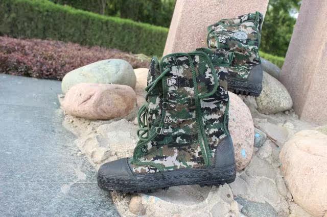 Bottes militaires pour homme en toile - Ref 1400970 Image 4