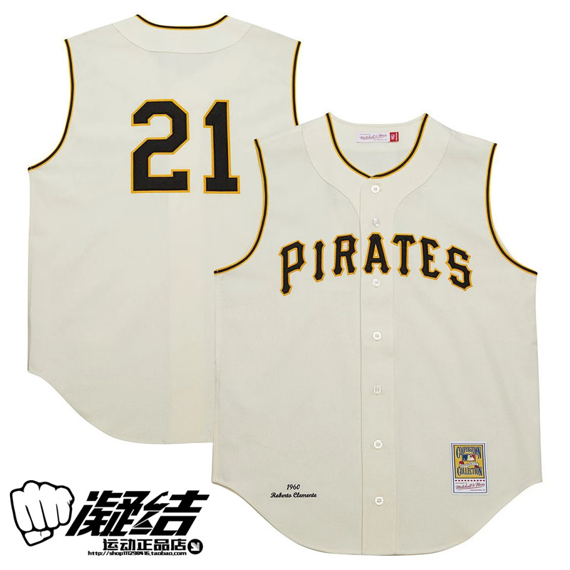 MNMLB美棒罗伯托海盗无袖棒球服
