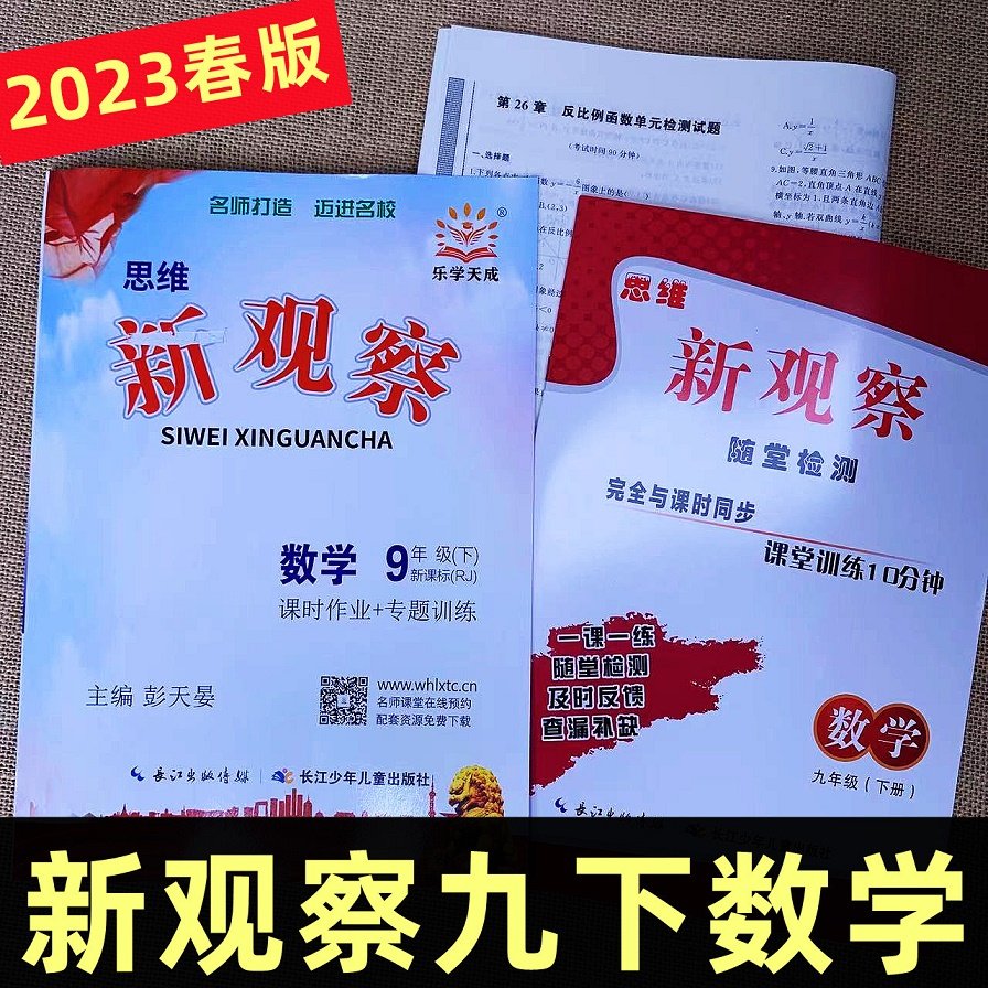 2023版 新观察九年级下册数学 初中初三9年级下册数学完全与课时同步