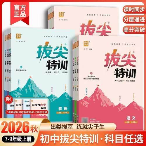 拔尖特训初中七八九年级下