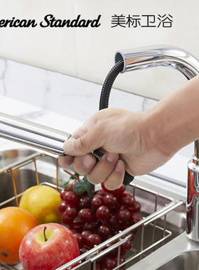 正品美标卫浴FFAS5626抽拉式5616厨房水槽龙头冷热5633洗菜盆5634