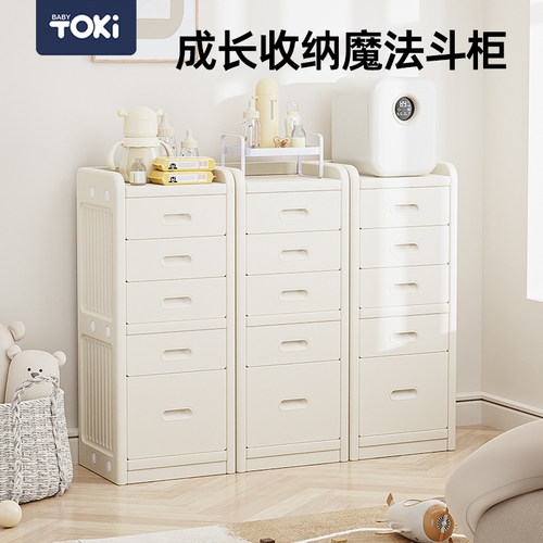 英禾儿童五斗柜喂养台