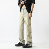 现货~2023夏季美式高街黄泥色水洗牛仔裤男潮牌NK820-P60_控78，男装牛仔裤，星座1102-1