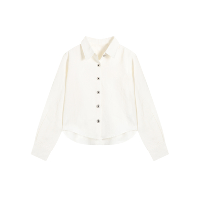 【罗某威同源丨春夏款镂空长袖衬衫女潮流衬衣】 CC1C1556