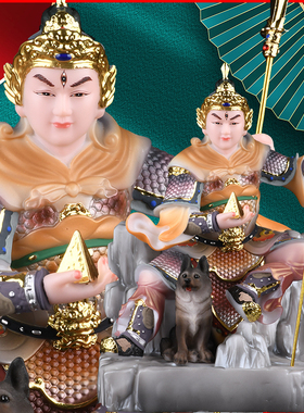 华光大帝二郎神杨戬神像装饰摆件