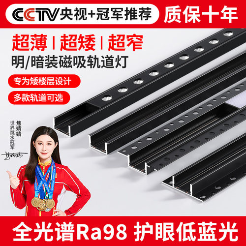 2025新款明装/嵌入式磁吸轨道灯