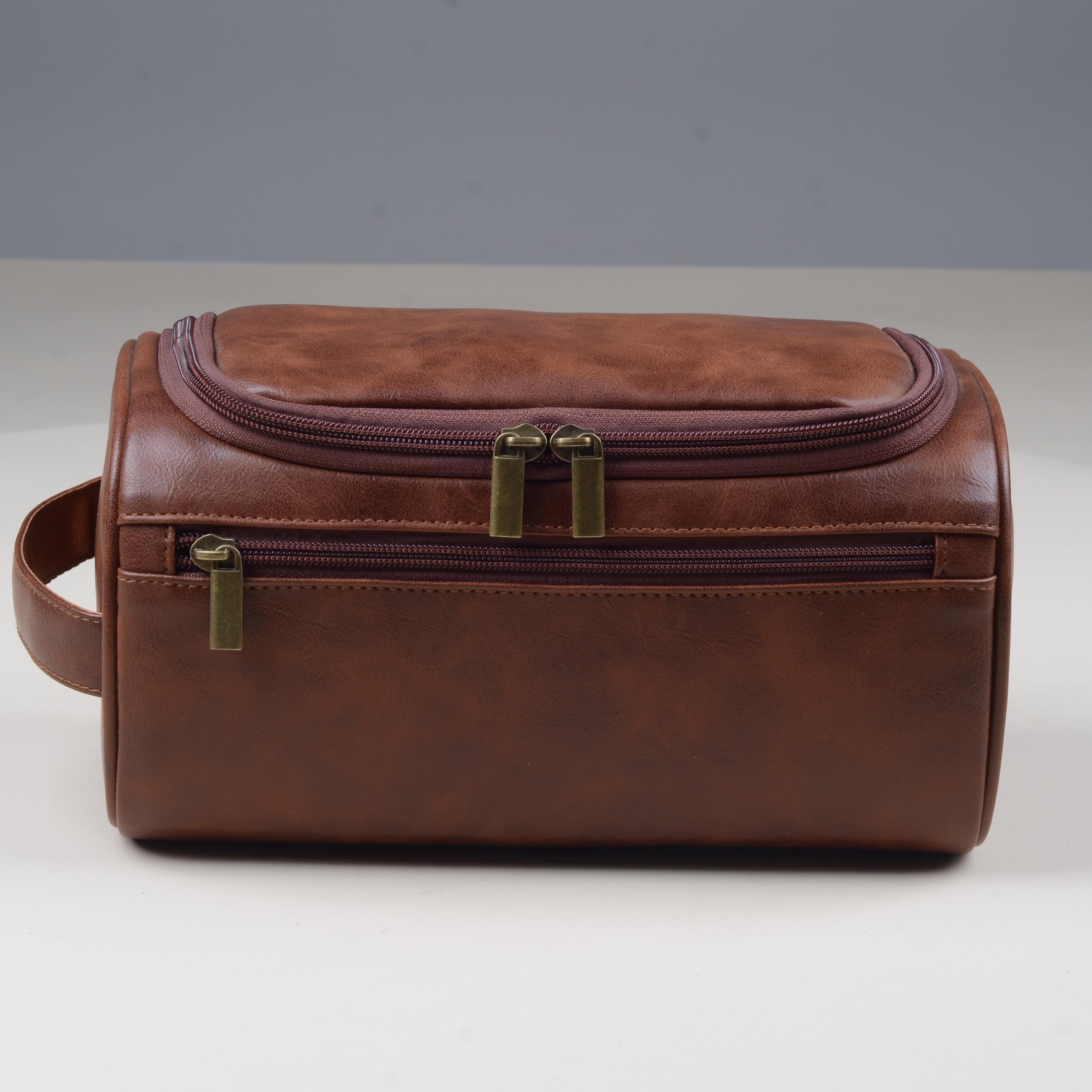 男士防水大容量旅游旅行出差收纳包洗漱包盥洗包PU皮