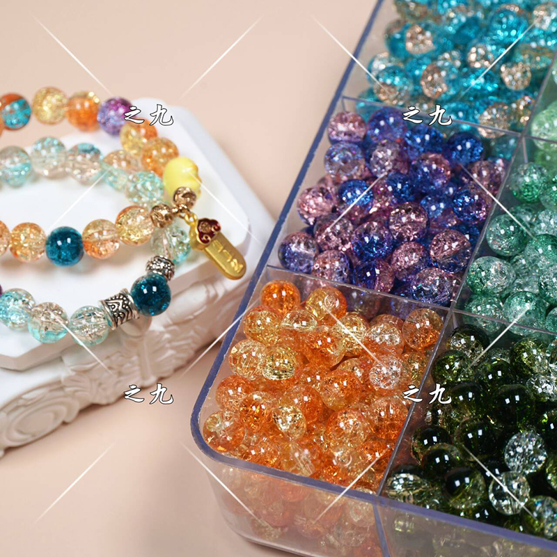琉璃圆珠diy手工串珠材料