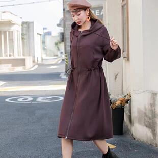 妙糖专柜正品2024连帽开衫卫衣裙安可拉红高级感太空棉高品质外套