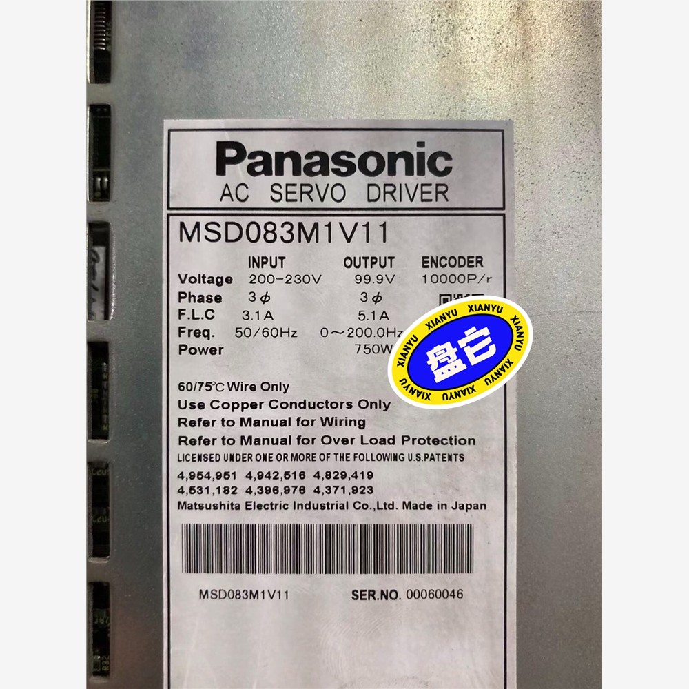 MSD083M1V松下驱动器功能