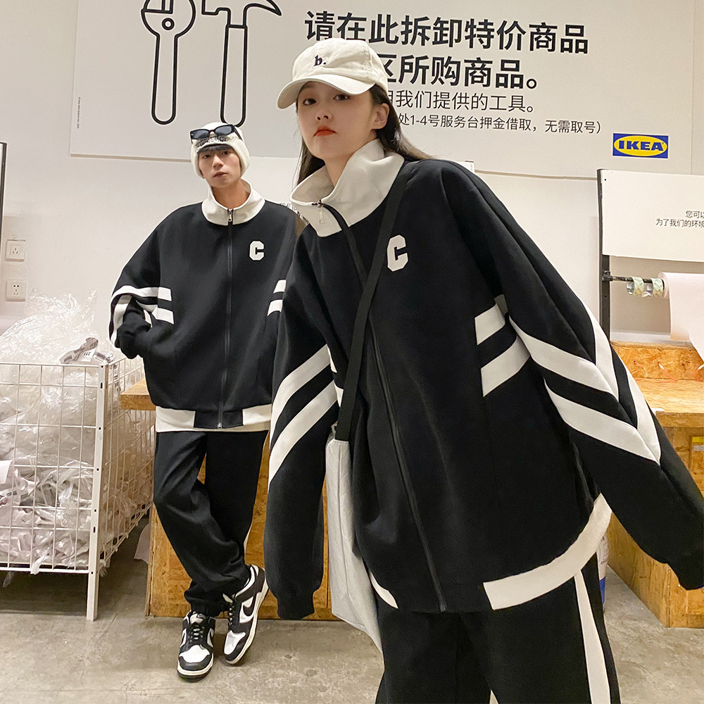 EQ131学生班服套装男女学院风情侣装春装2024新款裤子P55衣P68,童装休闲套装,电商C306-1