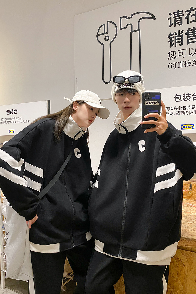 EQ131学生班服套装男女学院风卫衣外套情侣装春装裤子P55衣P68,男装卫衣,电商C306-1