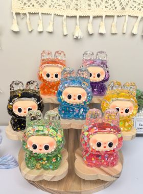 抖音爆款入油流沙布布盲盒创意精品公仔手办桌面摆件装饰品批发