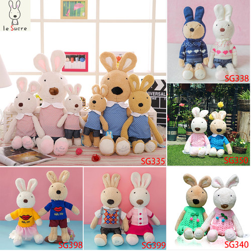 厂家直销砂糖兔毛绒玩具公仔现货