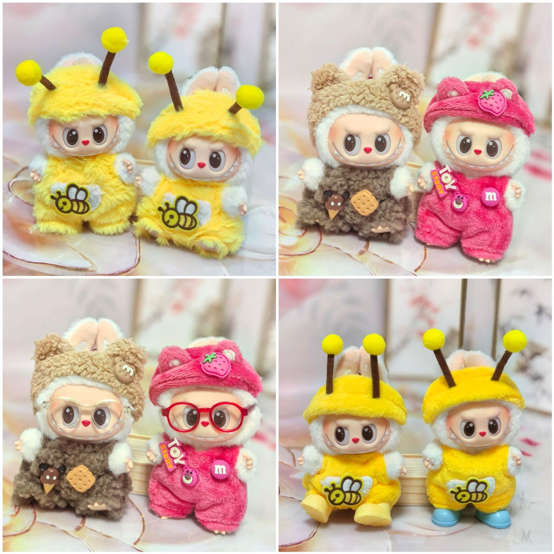 （仅售衣服）labubu娃衣一二三代盲盒拉布布挂件潮玩公仔服饰厂家