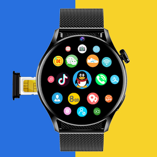 学生儿童智能插卡电话手表接打电话定位圆屏防水通用型全网通青少年安卓手机男女GT手环中小学生初中生高中生