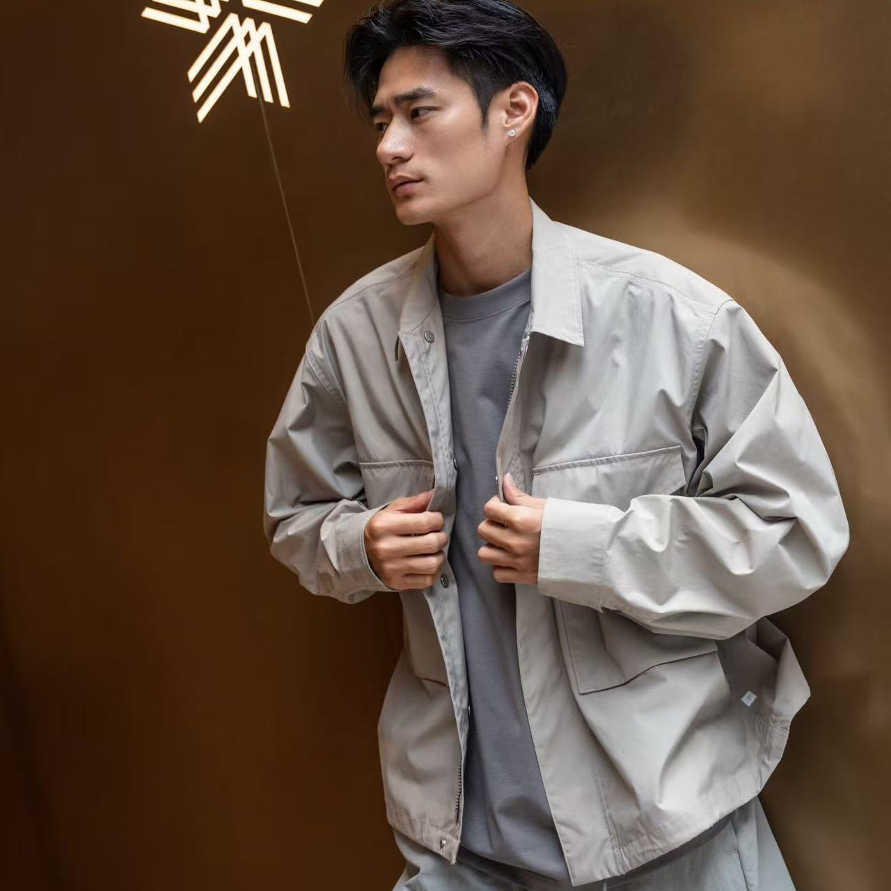 GOW山系工装翻领夹克防小雨