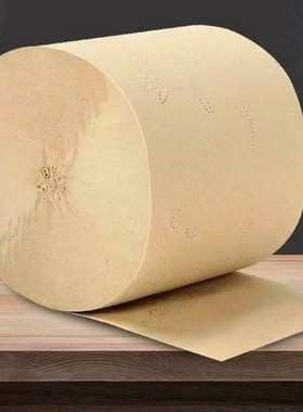 巨量10斤原色卷纸筒卫生纸大卷实心家用实惠装整箱批發厕纸巾手纸