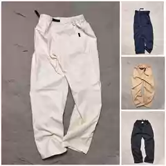 Japanese-Style Outdoor Classic Drawstring Carrot Wide-Leg Pocket Casual Versatile Pants Workwear Pants Unisex