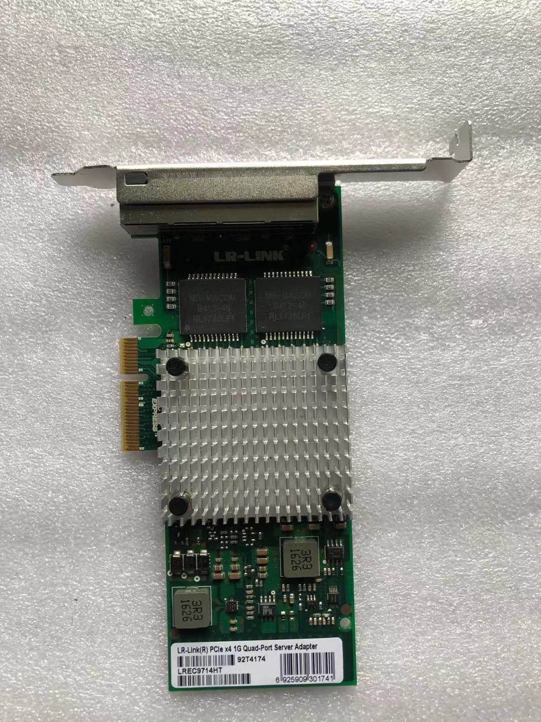 现货 LR-LINK联瑞PCIE X4四口千兆服务器网卡LREC9714HT 92T4174 电子元器件市场 其它元器件 原图主图