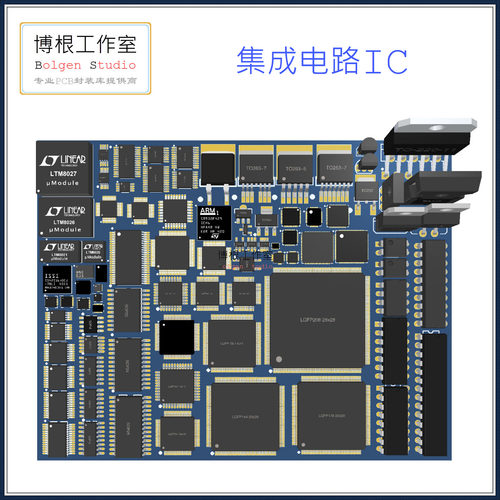 亿光表贴式LED灯PCB封装库 EVERLIGHT PLCC 侧贴 反装 Altium格式