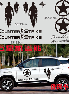 东南DX3车贴拉花 宝骏510凯翼X3绅宝X35中华V3车身贴花 改装贴纸