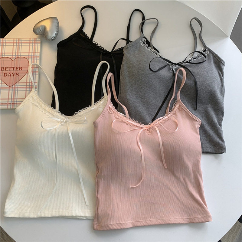 新款带胸垫美背甜美可爱小吊带背心女设计感外穿内搭打底抹胸,女士内衣/男士内衣/家居服,保暖背心,淘宝优惠券,粉丝福利购,淘宝优惠卷