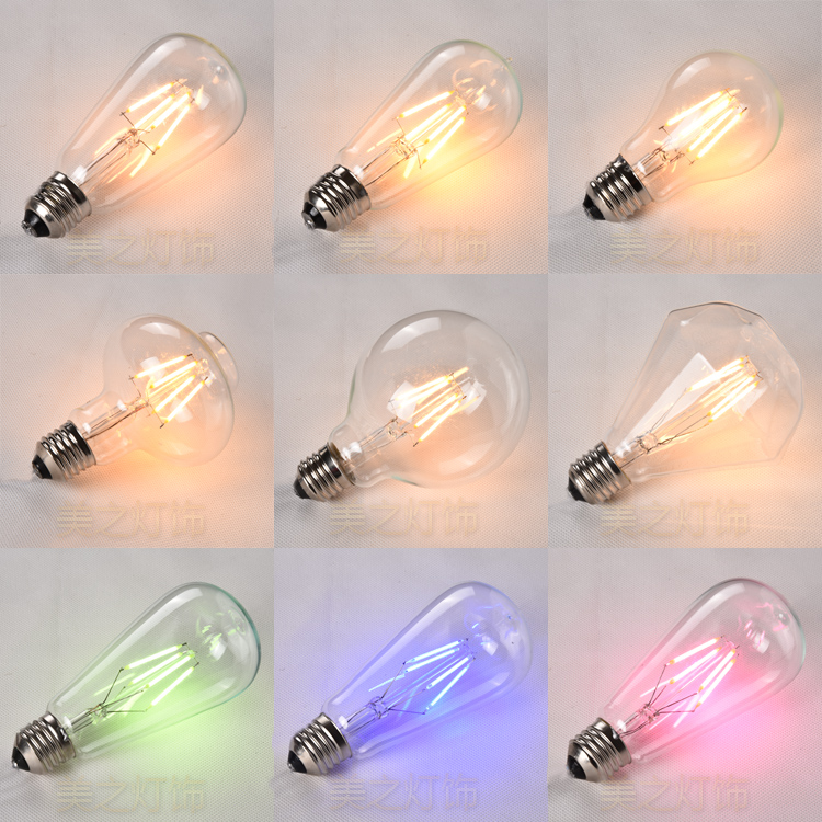 爱迪生复古艺术仿钨丝led灯泡