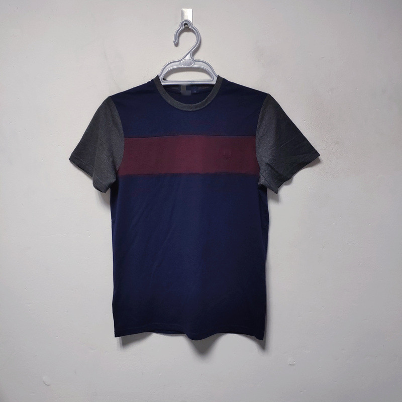 男式修身拼色麦穗纯棉T恤