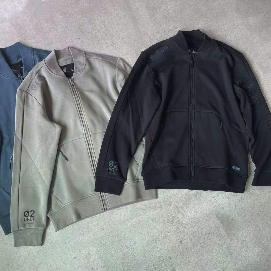 男魄罗运动休闲起绒布抓绒棒球夹克式卫衣