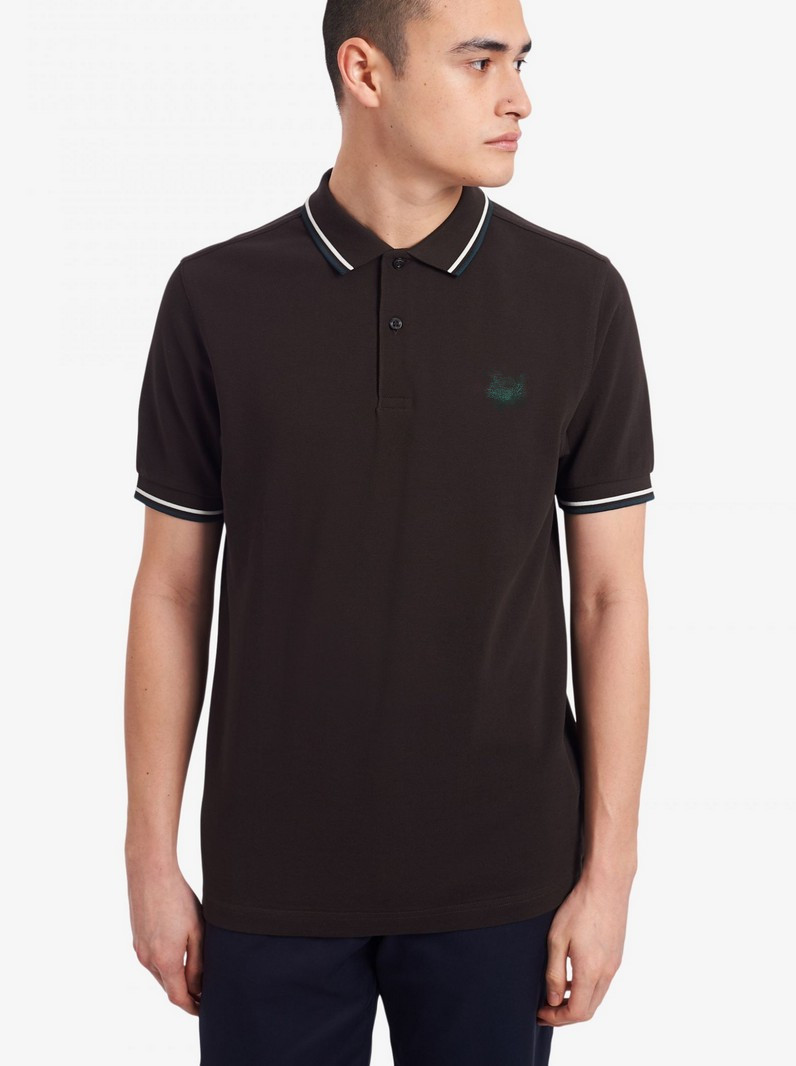 修身纯棉麦穗翻领短袖POLO衫