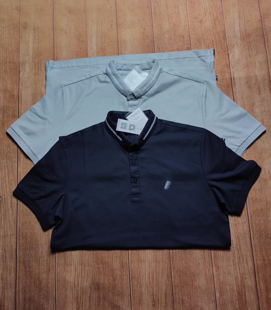 风帆夏季短袖休闲亨利领POLO衫