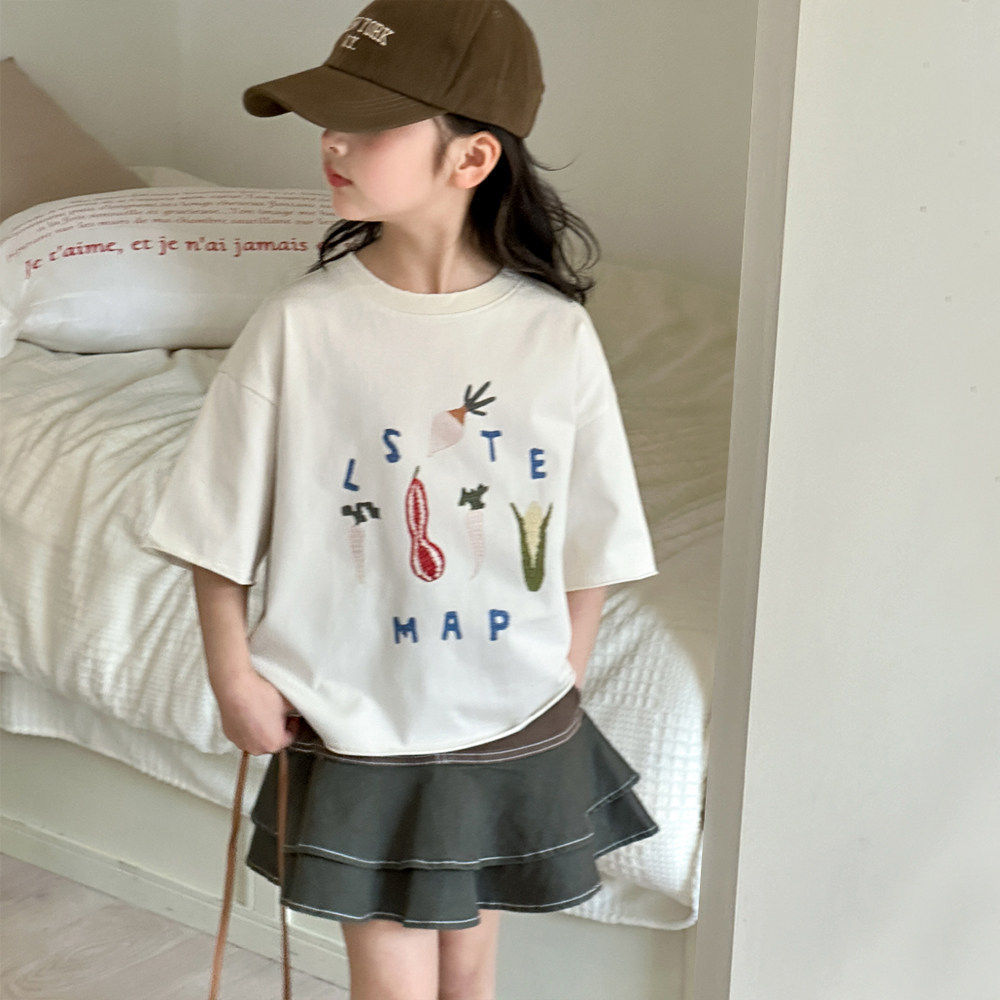 小红鱼女童短袖T恤夏装2026新款儿童洋气时髦夏季亲子装半袖上衣
