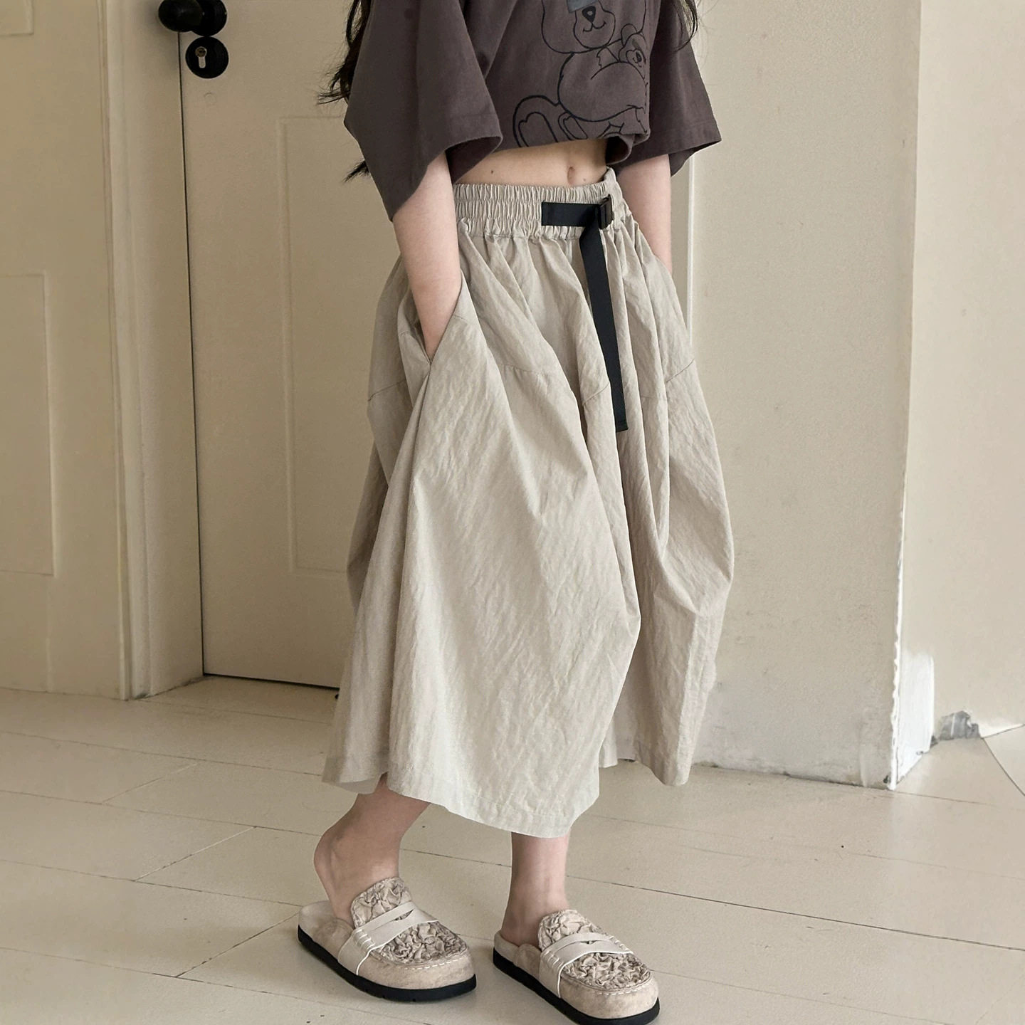 小红鱼女童短裤夏季薄款2026亲子夏装轻薄五分裤儿童宽松百搭中裤