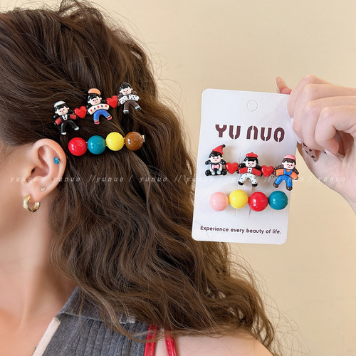 可爱小众设计发夹刘海夹子发卡