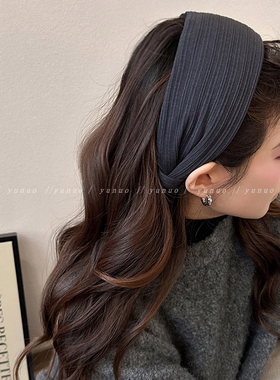 加厚版~高级感宽边发卡发箍女2026新款高颅顶发饰防滑不压发头箍
