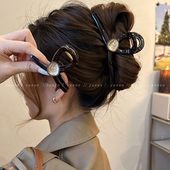 摩登look 复古金标发夹女后脑勺高级感2025新款 鲨鱼夹发量多抓夹
