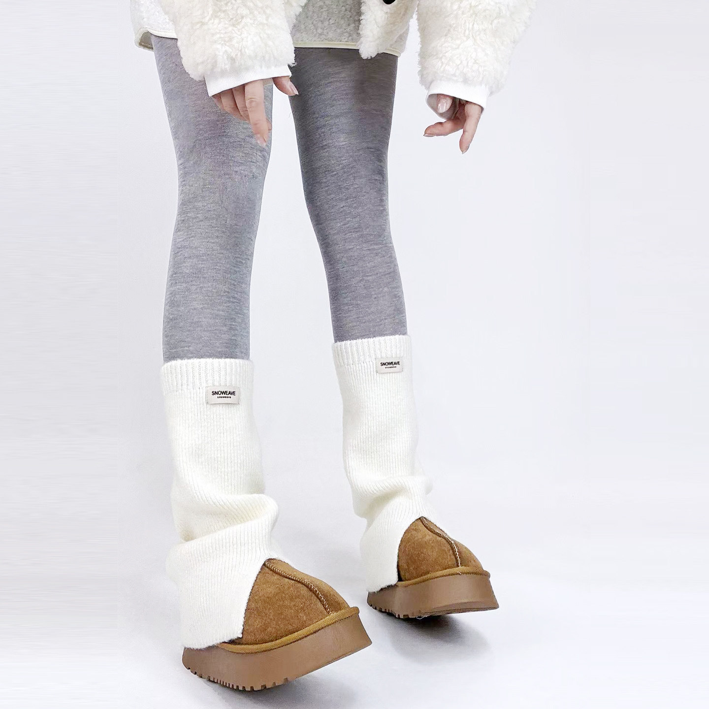 韩版秋冬羊毛加厚保暖堆堆袜套