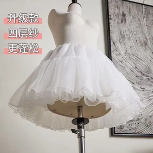 衬裙撑cos短裙洛丽塔四层撑狗m软妹裙撑软纱Lolita无骨35c裙撑