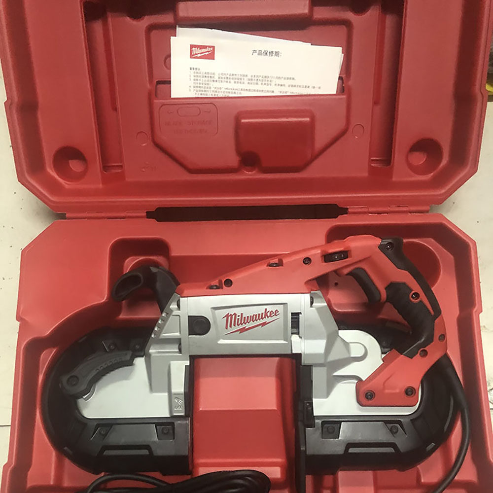 全新美国米沃奇HBS120E原装220V带调速带锯、电缆锯金属木工电锯