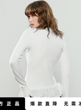 「Hot! 爆款直降」初语TOYOUTH白色内搭打底衫秋冬叠穿长袖t恤