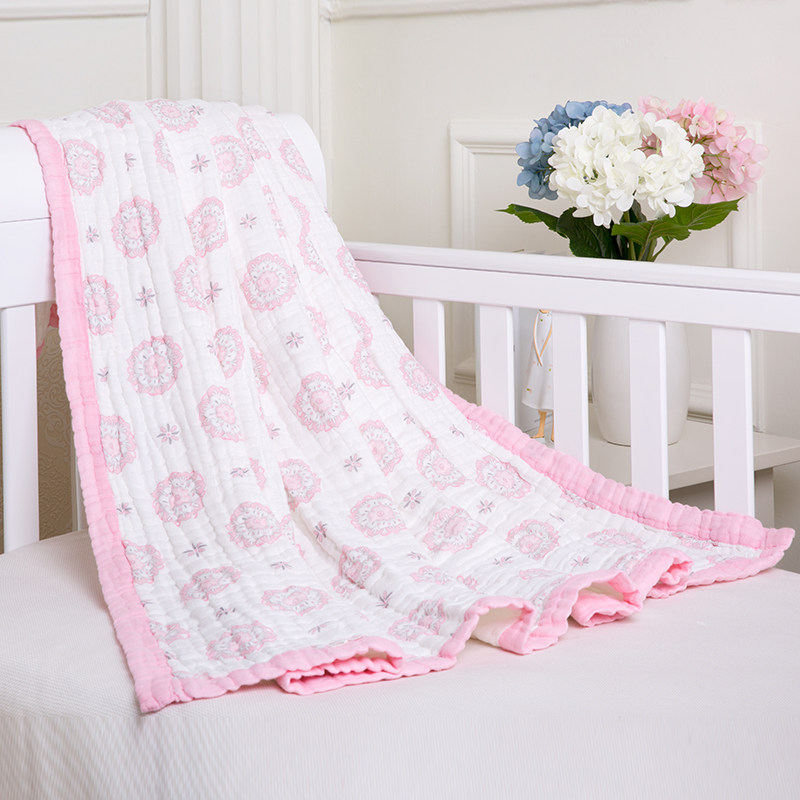 AUSTTBABY 棉质8层宝宝纱布被子婴儿盖毯毛毯儿童空调被秋冬被