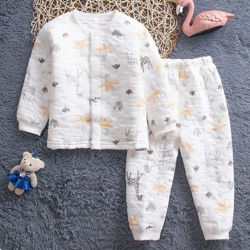 哈咪奇男女童冬季空气棉三层保暖加厚秋衣秋裤宝宝纯棉开衫棉套装,童装/婴儿装/亲子装,内衣套装,淘宝优惠券,粉丝福利购,淘宝优惠卷