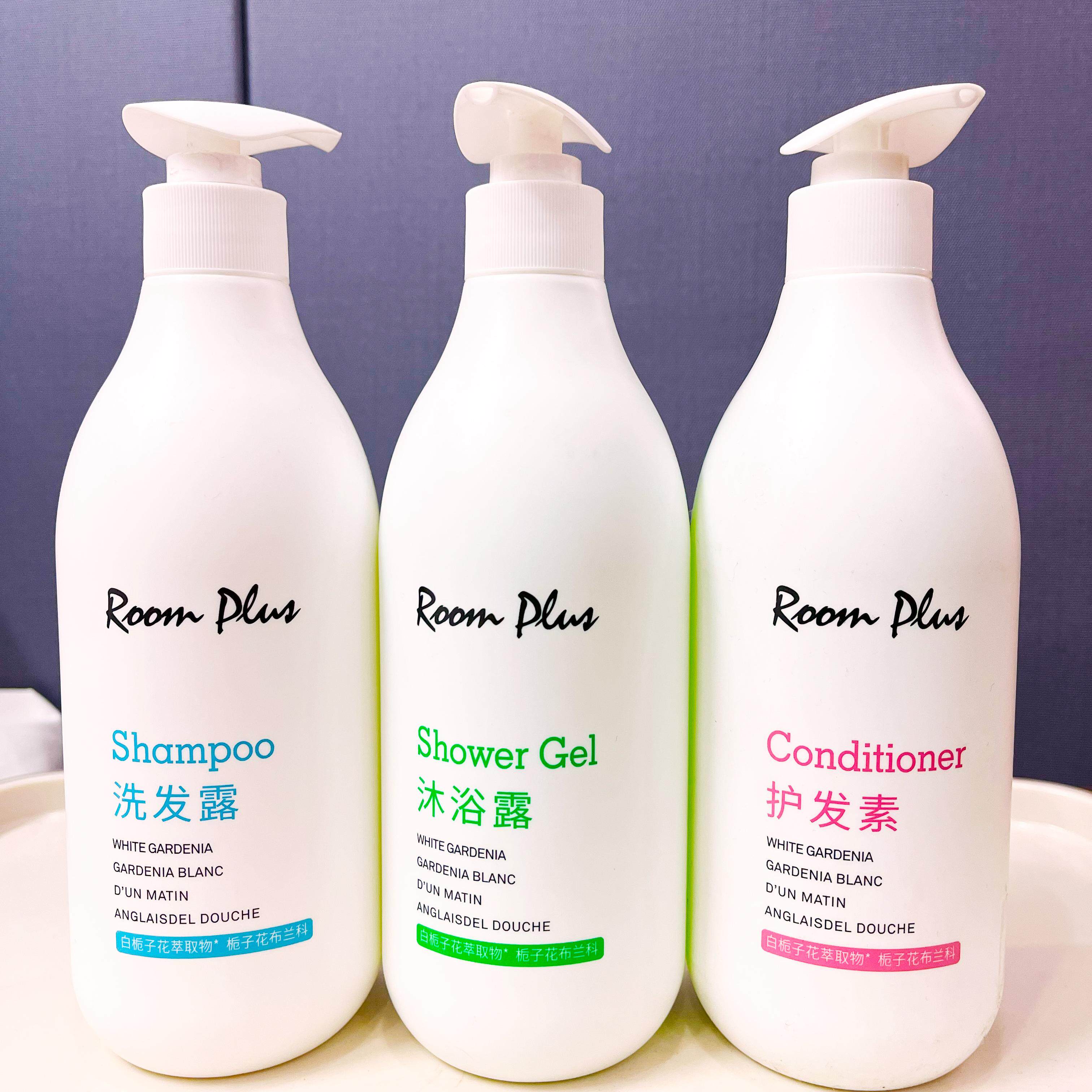 roomplus栀子花洗发水沐浴露护发素男女滋润留香清爽止痒洗护套装