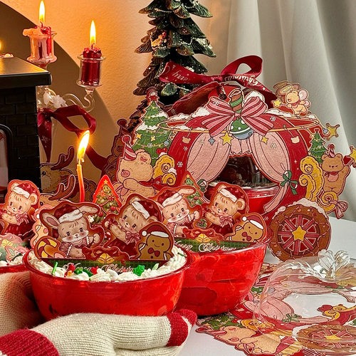 抱抱酱同款圣诞节蛋糕苹果鹿